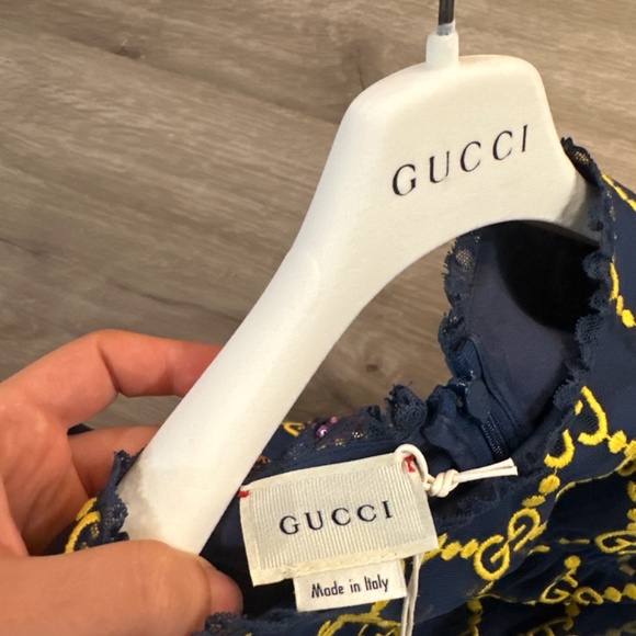 Price Drop ❤️ Gucci Tulle GG logo dress with sequin embroidery - Picture 11 of 14